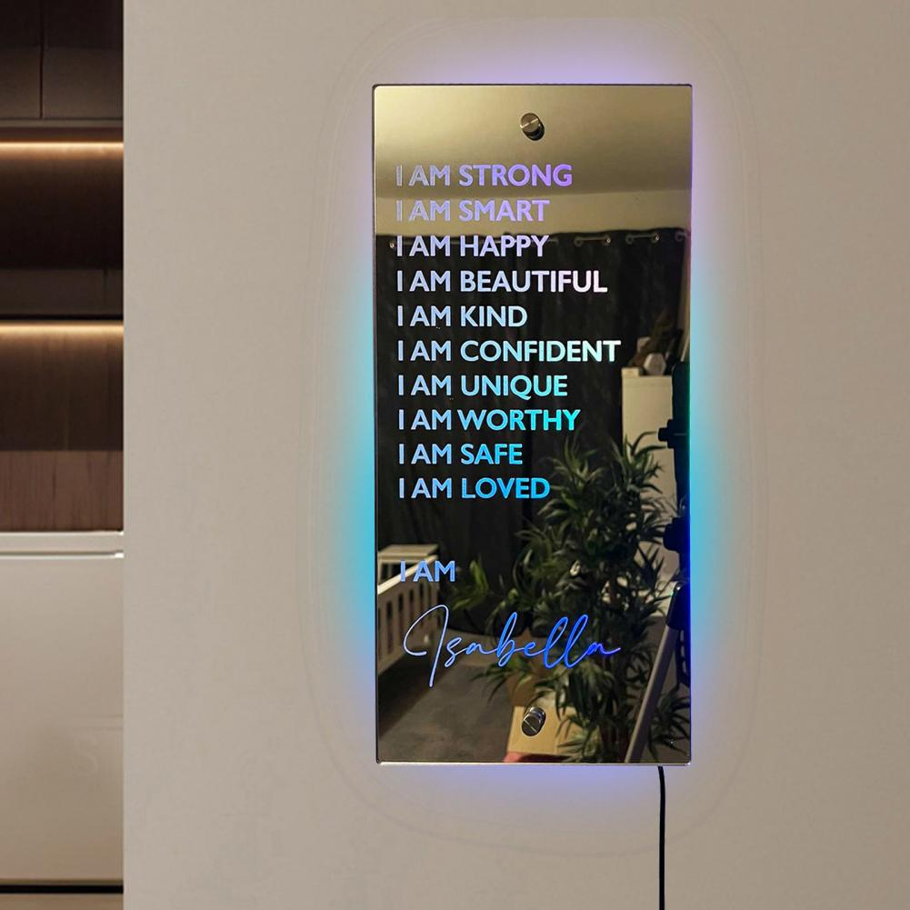 Personalized Affirmations Acrylic Mirror