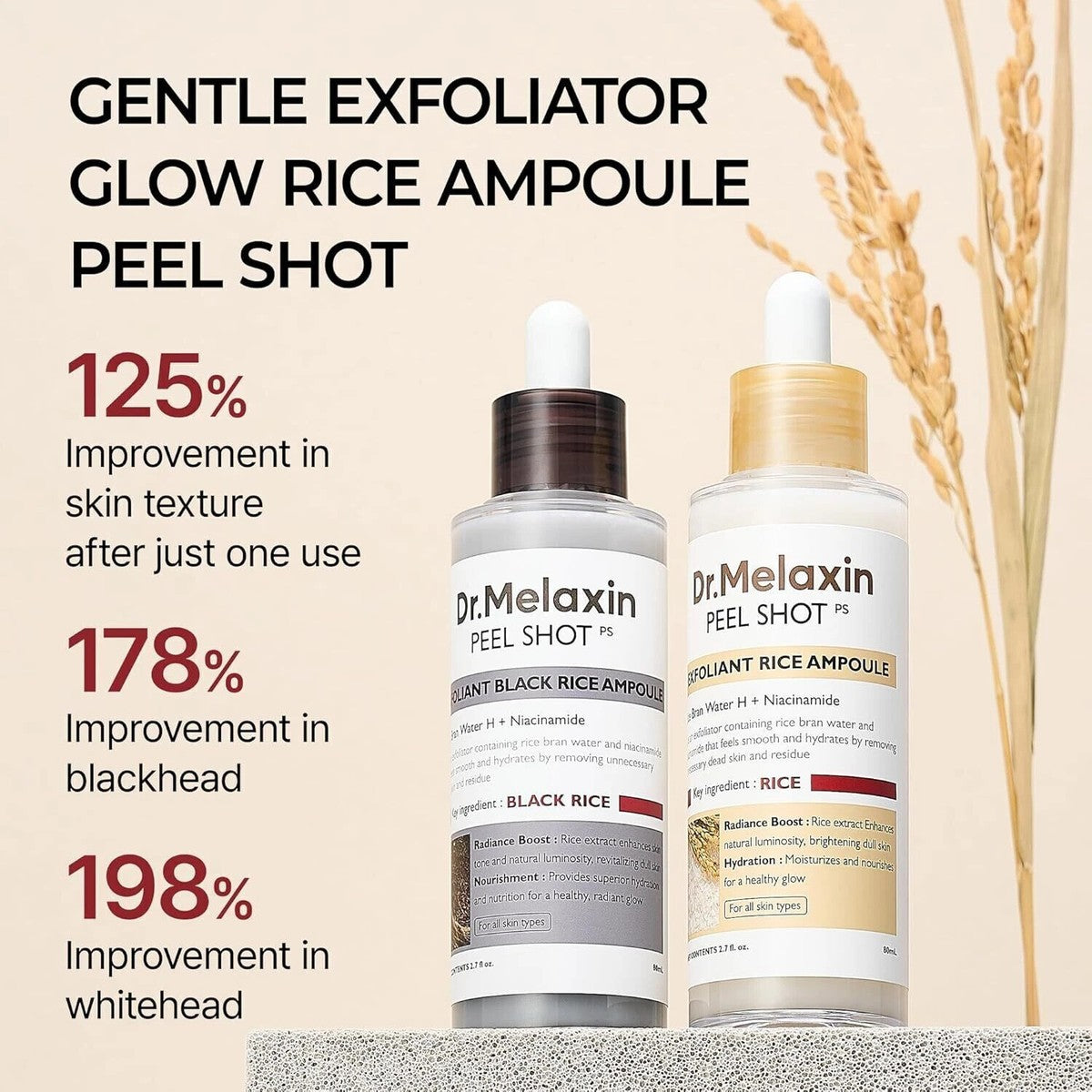 Duo Peel Shot Glow Rice Ampoule