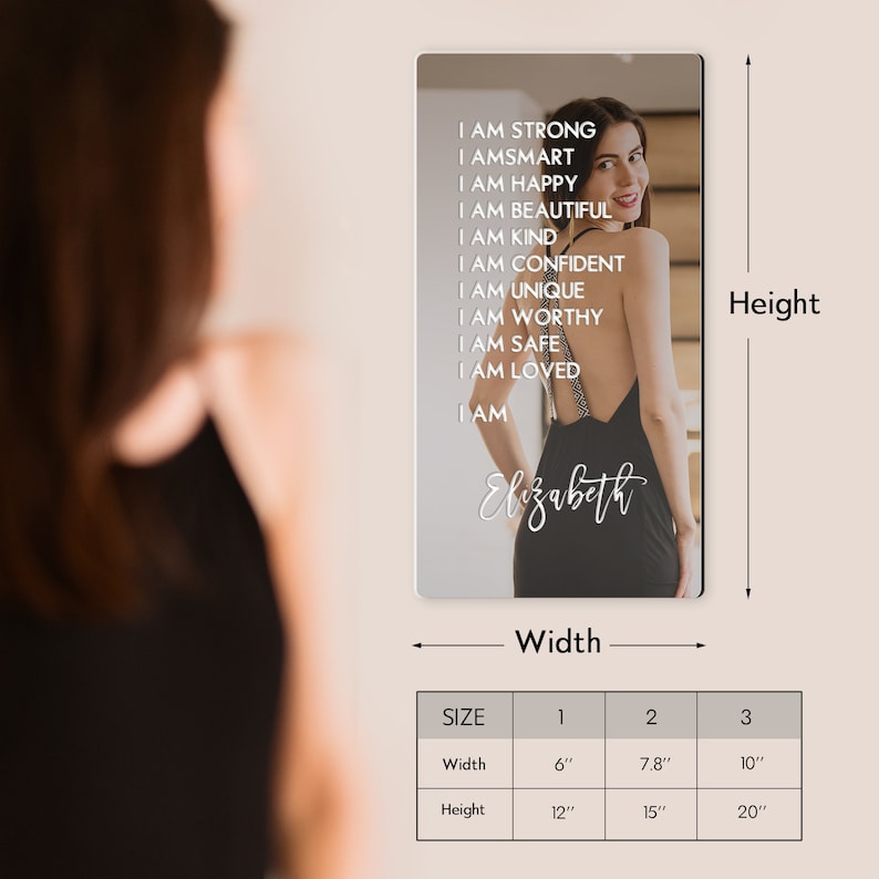 Personalized Affirmations Acrylic Mirror