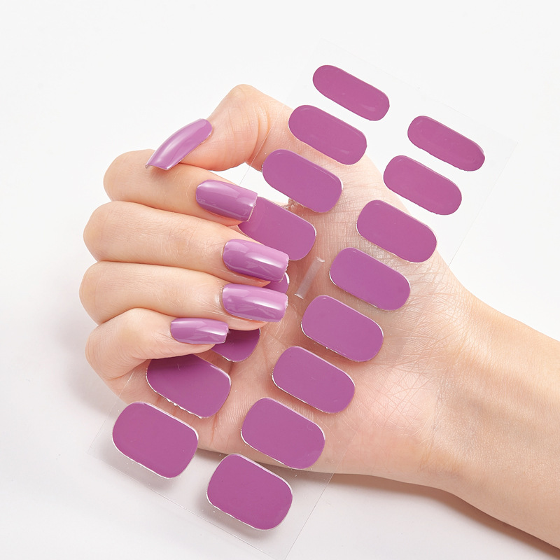 Frexos mauve semicured uv gel nail stickers kit