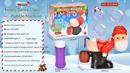 Funny Santa Bubble Machine