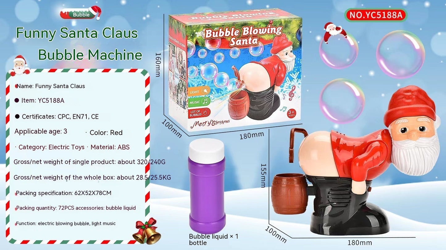 Funny Santa Bubble Machine