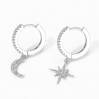 Star Moon Earrings