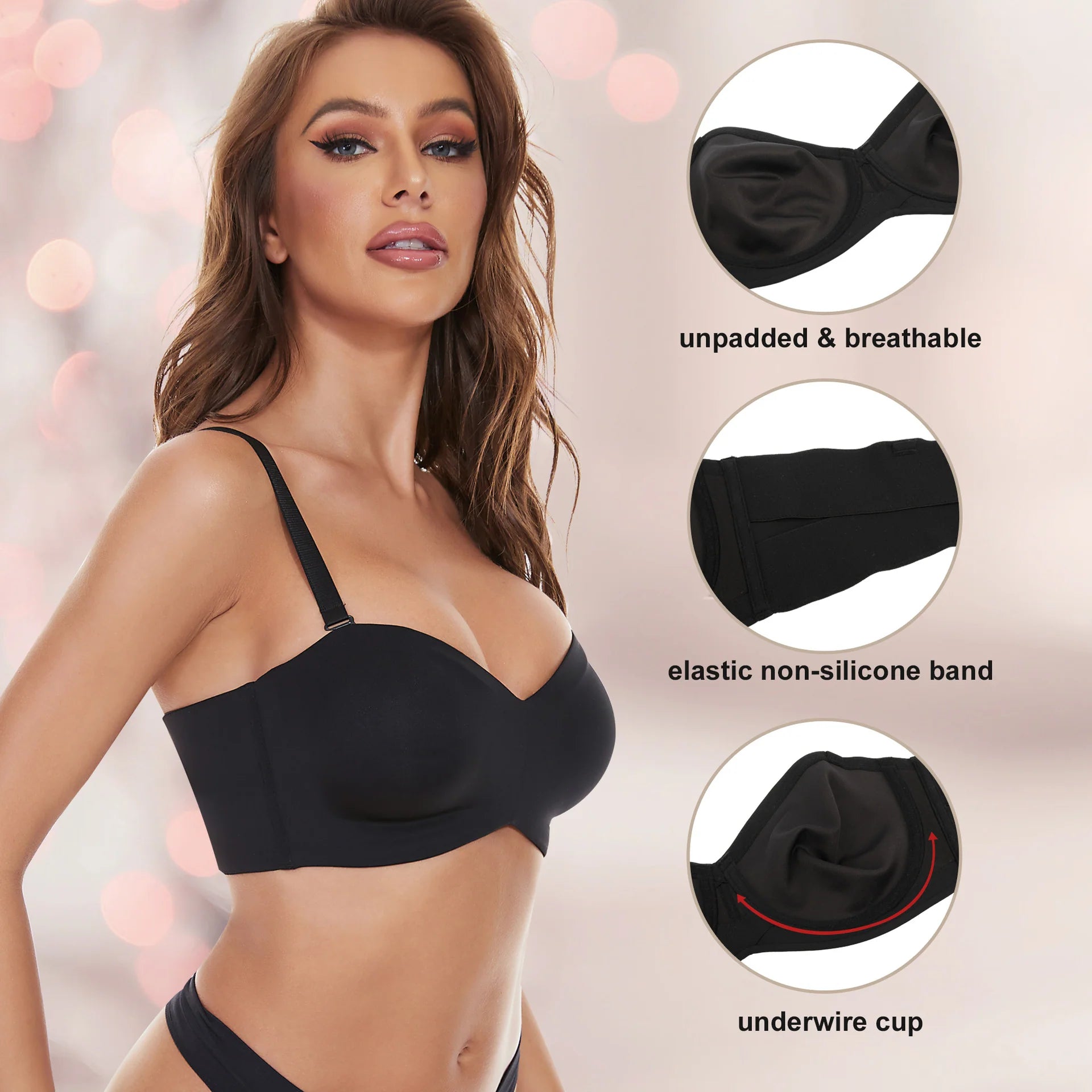 Eversocute Bra - Supportive Bandeau Bra - Not Sold In Stores