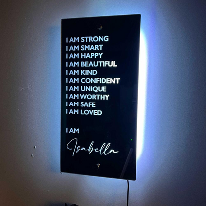 Personalized Affirmations Acrylic Mirror