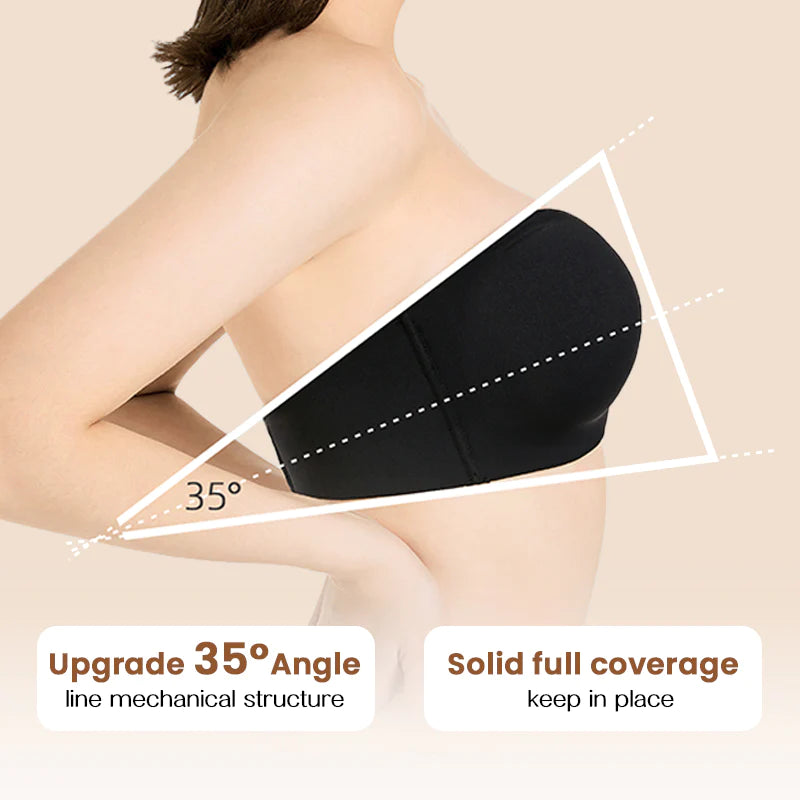 Full Support Non-Slip Convertible Bandeau Bra, Bandeau Bra with Support  (White,36/80C) : : Clothing, Shoes & Accessories
