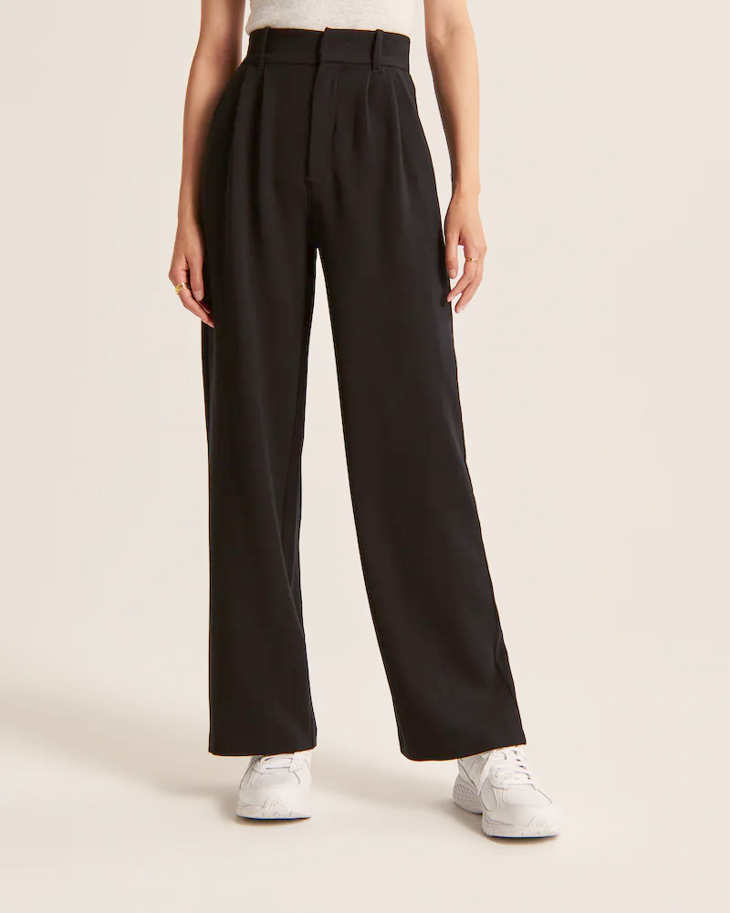 Wide-Leg Tailored Pants