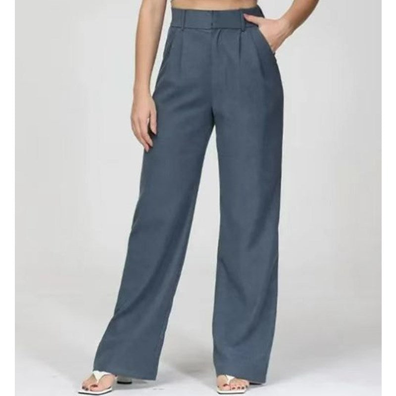 Wide-Leg Tailored Pants