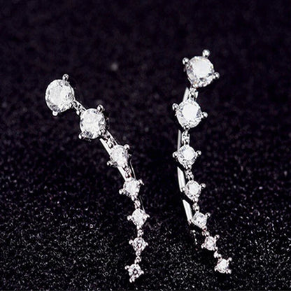 Crystal Ear Climber Earrings