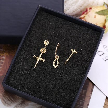 Set Cross Earrings