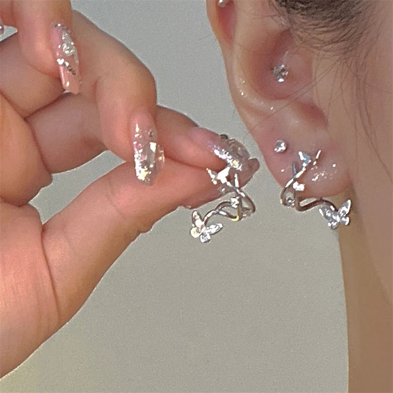 Crystal Butterfly Earrings