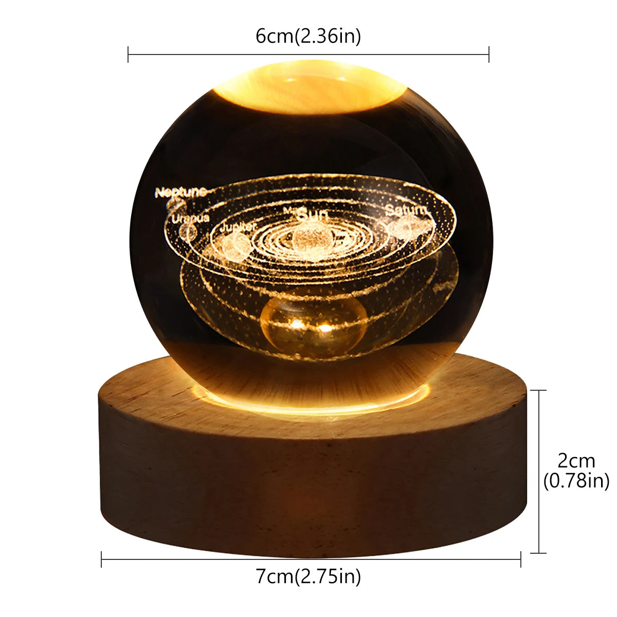 3D Crystal Ball lamp