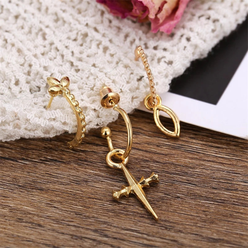 Set Cross Earrings