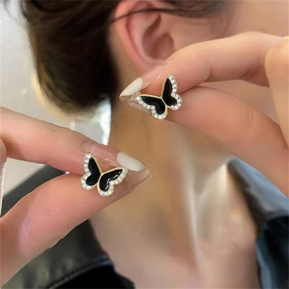 Black Butterfly Earrings