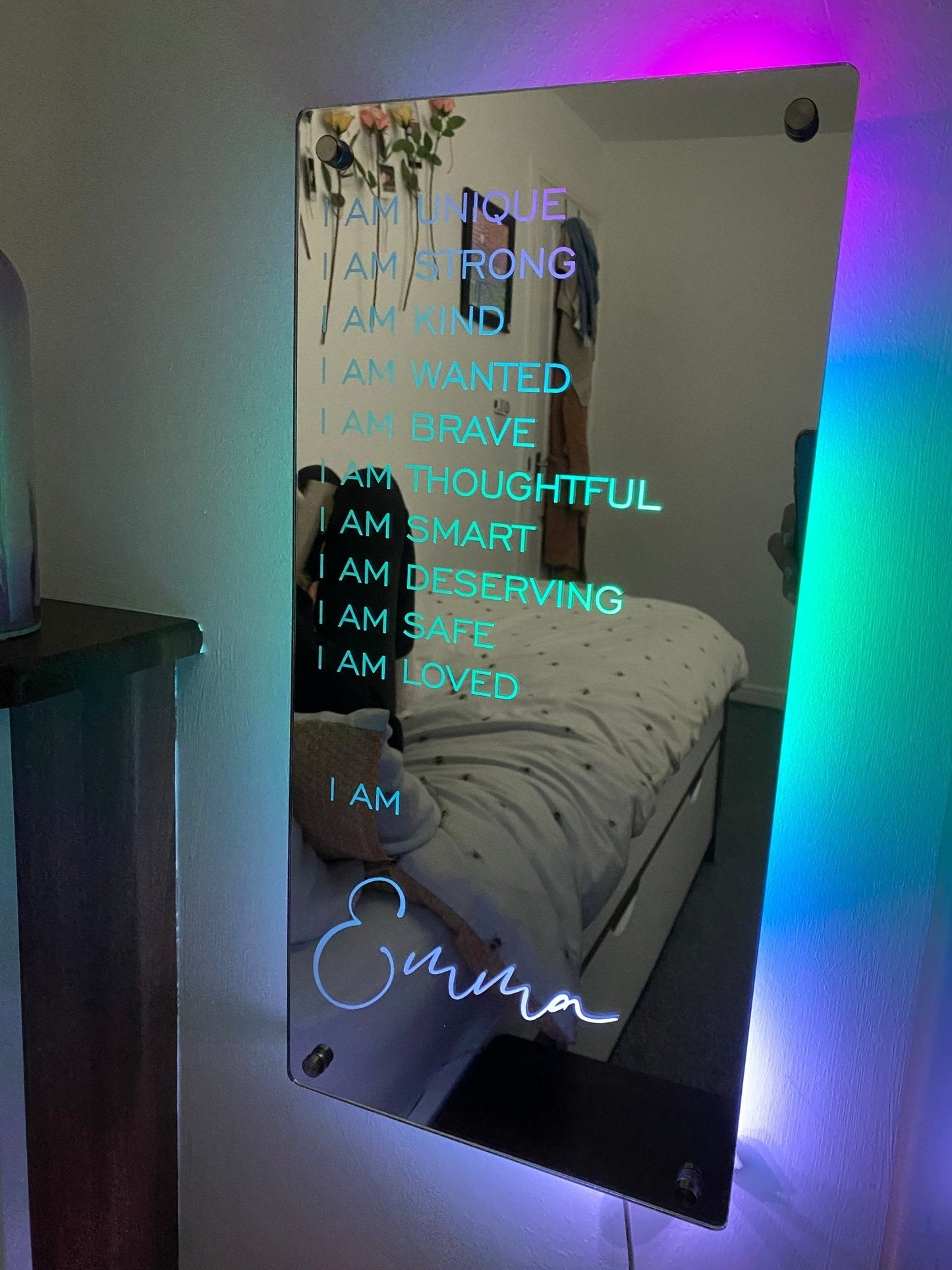 Personalized Affirmations Acrylic Mirror