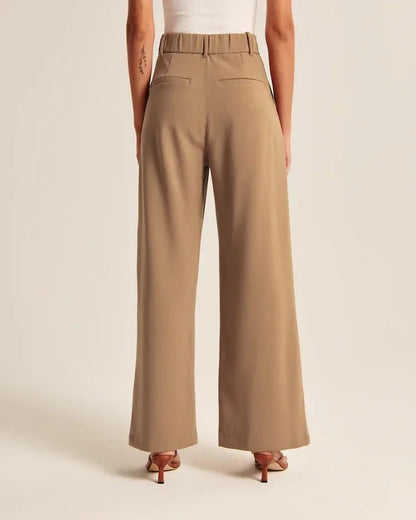 Wide-Leg Tailored Pants